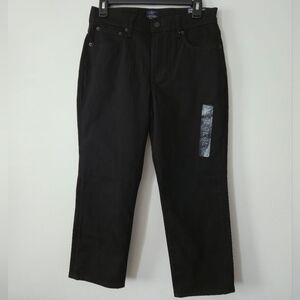 NWT Petite curvy essential straight black jeans in all-day stretch